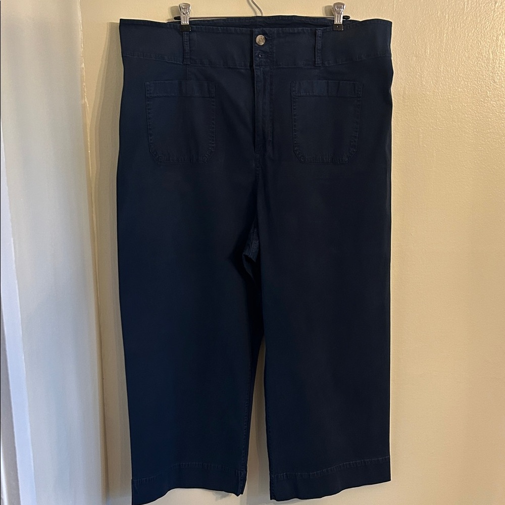 LC Lauren Conrad Women’s Plus Navy Wide Leg Pants